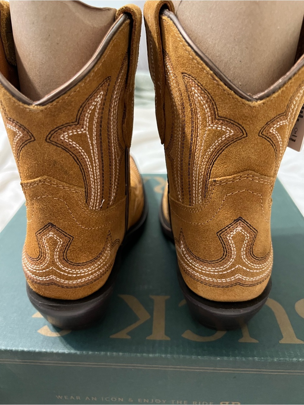 Buck & Brana Women’s Harper Old Gold Western Ankle Booties Size 8.5 - Picture 4 of 10